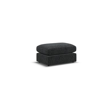Malvern Small Fender Footstool in Charcoal fabric
