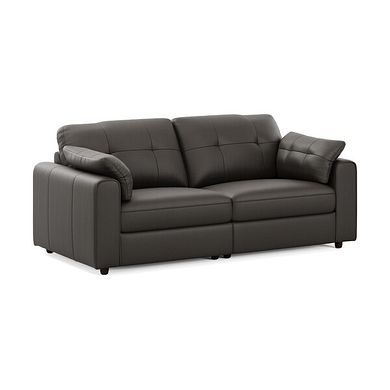 Marley 2 Seater Modular Sofa in Oslo Storm Leather - Group 8