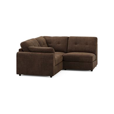Marley 3 Seat Left Hand Modular Corner Sofa in Lila Chocolate Fabric - Group 6
