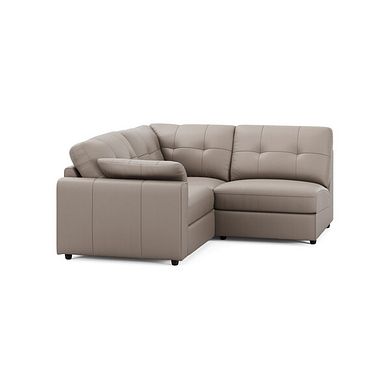 Marley 3 Seat Left Hand Modular Corner Sofa in Oslo Oyster Leather - Group 6