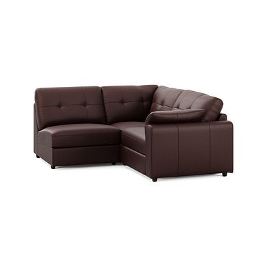 Marley 3 Seat Right Hand Modular Corner Sofa in Oslo Chestnut Leather - Group 7