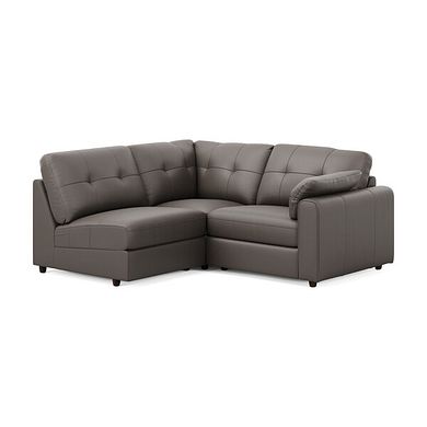 Marley 3 Seat Right Hand Modular Corner Sofa in Oslo Elephant Grey Leather - Group 7