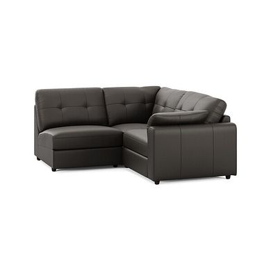 Marley 3 Seat Right Hand Modular Corner Sofa in Oslo Storm Leather - Group 7