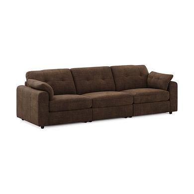 Marley 3 Seater Modular Sofa in Lila Chocolate Fabric - Group 9