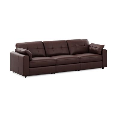 Marley 3 Seater Modular Sofa in Oslo Chestnut Leather - Group 9