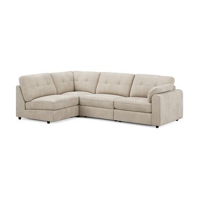 Marley 4 Seat Left Hand Modular Corner Sofa in Lila Natural Fabric - Group 4