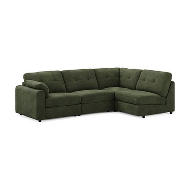 Marley 4 Seat Left Hand Modular Corner Sofa in Lila Pine Fabric - Group 4