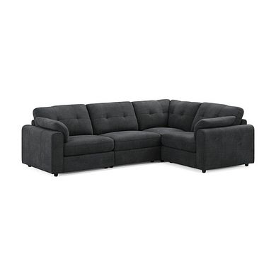 Marley 4 Seat Modular Left Hand Corner Sofa in Lila Charcoal Fabric - Group 2