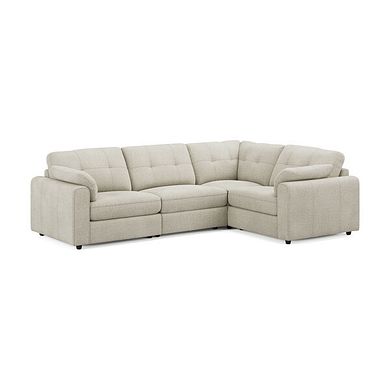 Marley 4 Seat Modular Left Hand Corner Sofa in Lila Ivory Fabric - Group 2