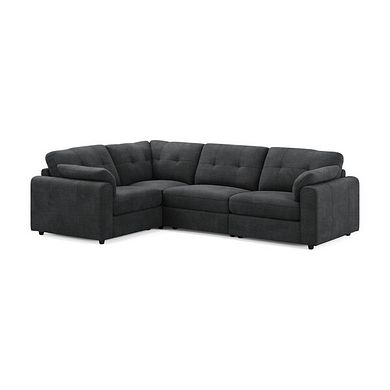 Marley 4 Seat Modular Right Hand Corner Sofa in Lila Charcoal Fabric - Group 2