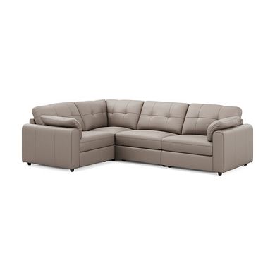 Marley 4 Seat Modular Right Hand Corner Sofa in Oslo Oyster Leather - Group 2