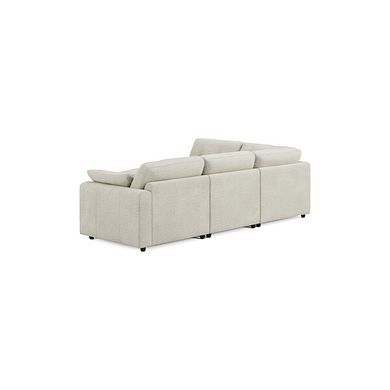 Marley 4 Seat Modular Open End Right Hand Corner Sofa in Lila Ivory Fabric -Group 5 FOOT