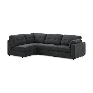 Marley 4 Seat Right Hand Modular Corner Sofa in Lila Charcoal Fabric - Group 5