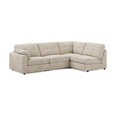 Marley 4 Seat Right Hand Modular Corner Sofa in Lila Natural Fabric - Group 5