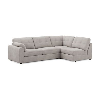 Marley 4 Seat Right Hand Modular Corner Sofa in Lila Stone Fabric - Group 5