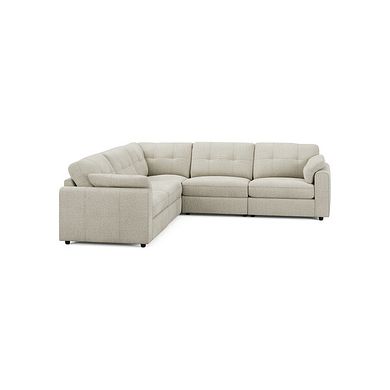 Marley 5 Seat Modular Corner Sofa in Lila Ivory Fabric - Group 3