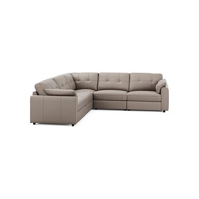 Marley 5 Seat Modular Corner Sofa in Oslo Oyster Leather - Group 3