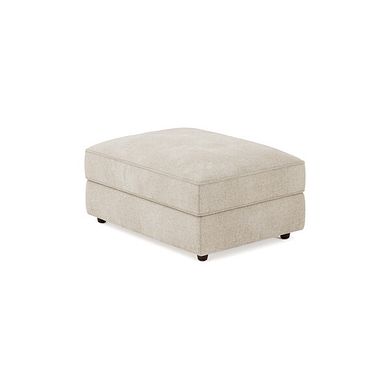 Marley Footstool in  Lila Natural Fabric