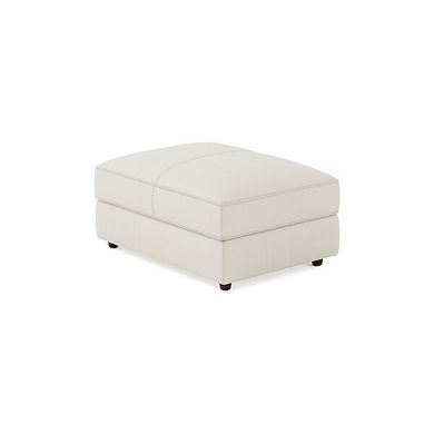 Marley Footstool in  Oslo Bone China Leather