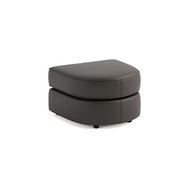 Marley Half Moon Footstool in  Oslo Storm Leather