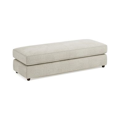 Marley Large Fender Footstool in  Lila Ivory Fabric