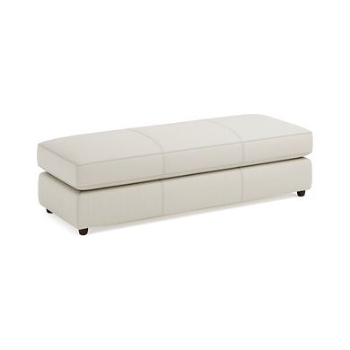 Marley Large Fender Footstool in  Oslo Bone China Leather