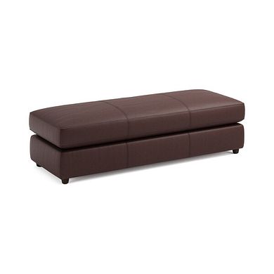 Marley Large Fender Footstool in  Oslo Chestnut Leather