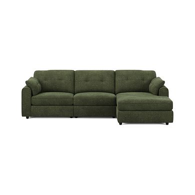 Marley Modular 3 Seater Right Hand Chaise Sofa in Lila Pine Fabric - Group 15