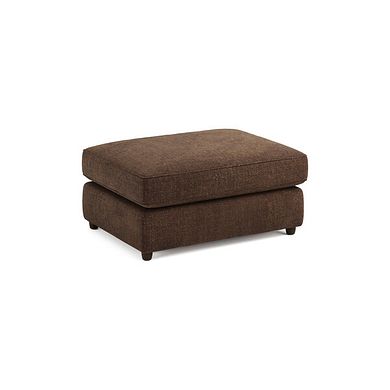 Marley Small Fender Footstool in  Lila Chocolate Fabric