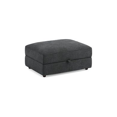 Marley Storage Footstool in  Lila Charcoal Fabric
