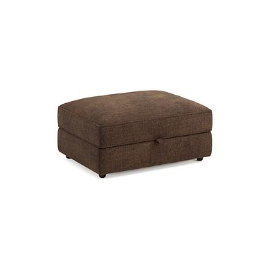 Marley Storage Footstool in  Lila Chocolate Fabric