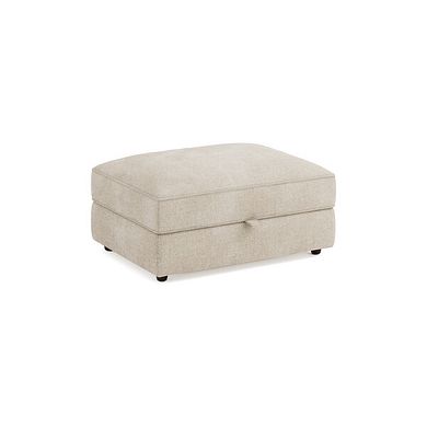 Marley Storage Footstool in  Lila Natural Fabric