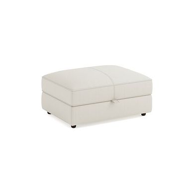 Marley Storage Footstool in  Oslo Bone China Leather