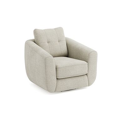 Marley Swivel Chair in  Lila Ivory Fabric