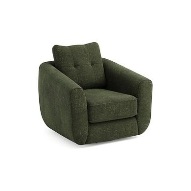 Marley Swivel Chair in  Lila Pine Fabric