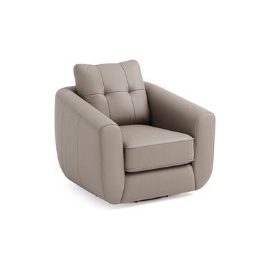 Marley Swivel Chair in  Oslo Oyster Leather