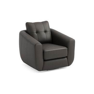 Marley Swivel Chair in  Oslo Storm Leather