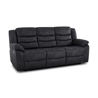 Marlow 3 Seater Electric Recliner Sofa in Miller Grey Fabric