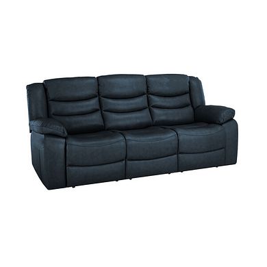 Marlow 3 Seater Sofa in Blue Leather
