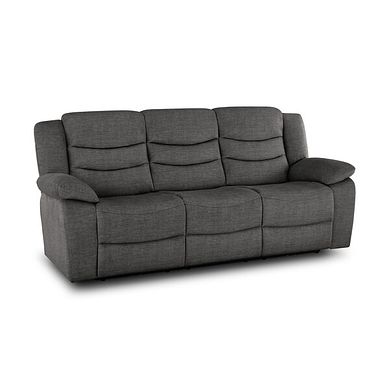 Marlow 3 Seater Sofa in Plush Charcoal Fabric
