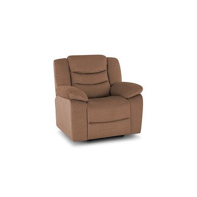 Marlow Armchair in Plush Brown Fabric
