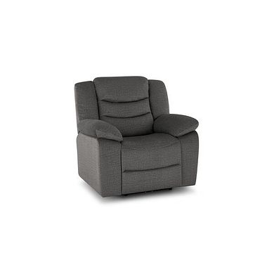 Marlow Armchair in Plush Charcoal Fabric