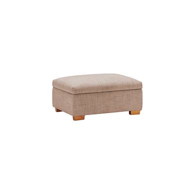 Marlow Storage Footstool in Jetta Beige Fabric