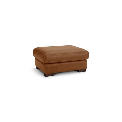 Matera Footstool in Apollo Ranch Leather