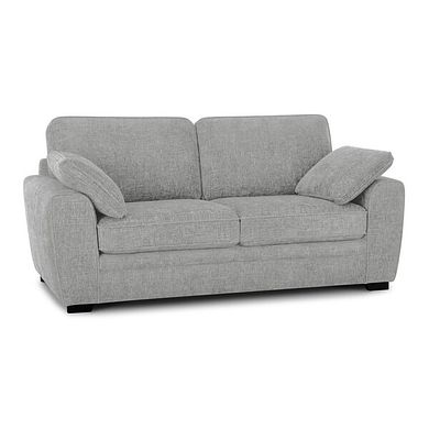 Melbourne 3 Seater Sofa in Enzo Silver Fabric