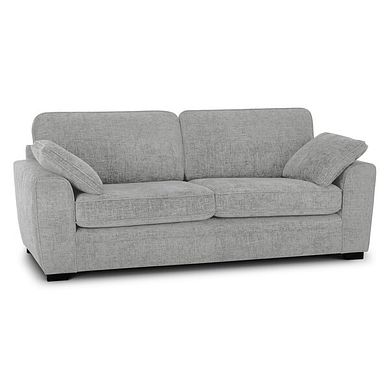 Melbourne 4 Seater Sofa in Enzo Silver Fabric