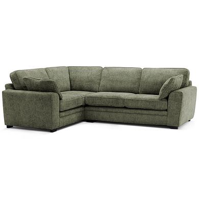 Melbourne Right Hand Corner Sofa in Enzo Olive Fabric