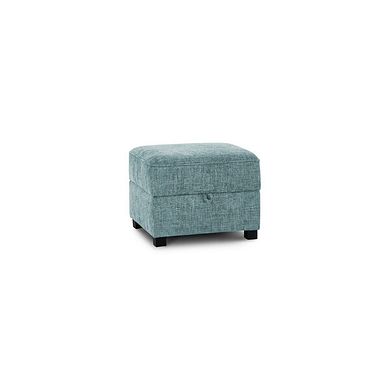 Melbourne Storage Footstool in Enzo Duck Egg Fabric