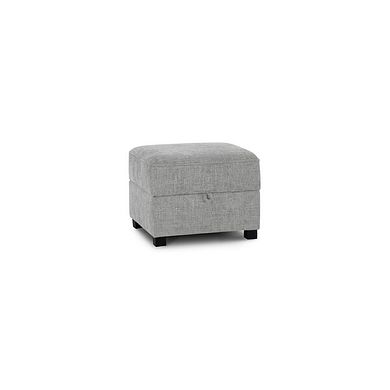Melbourne Storage Footstool in Enzo Silver Fabric