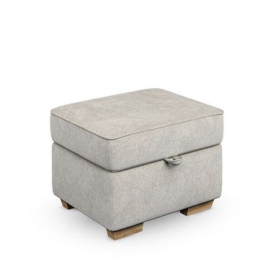 Melton Storage Footstool in Tilda Natural Fabric